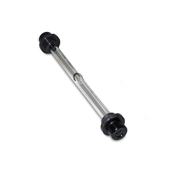 Polarimeter tube, glass, bubble