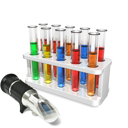Eclipse refractometer with refractive index scale