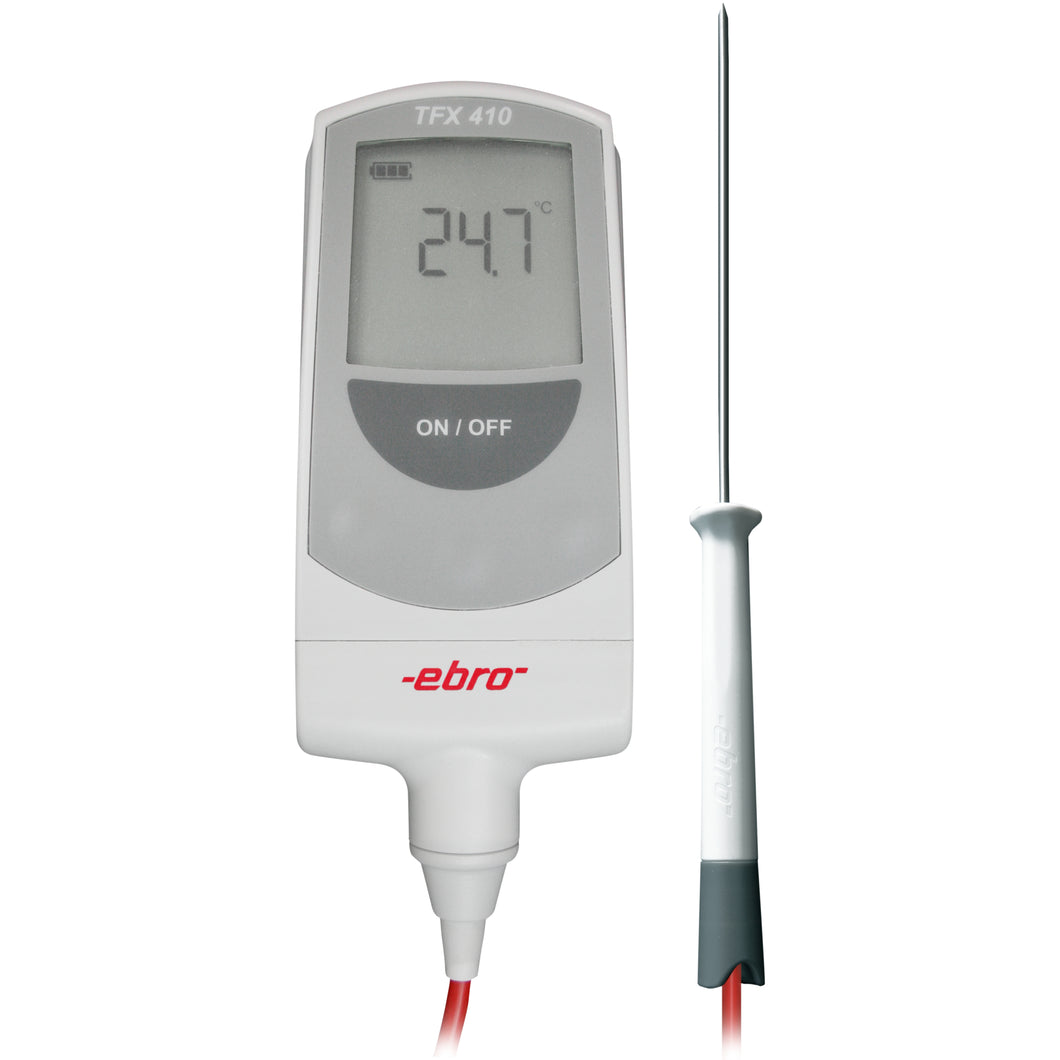 TFX 410 Thermometer with 60 cm silicone cable, fixed probe