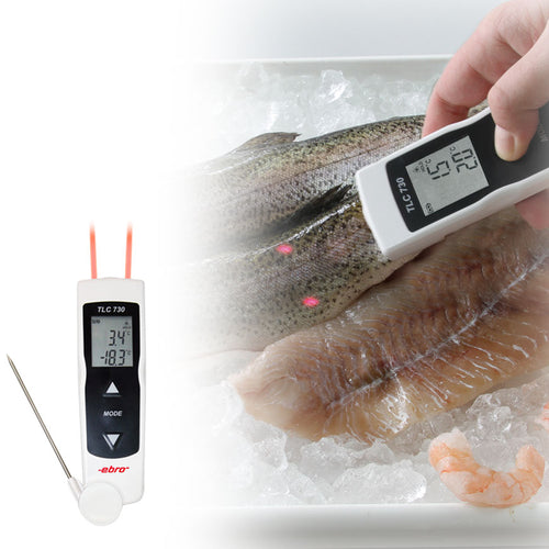 Dual core probe and infrared thermometer