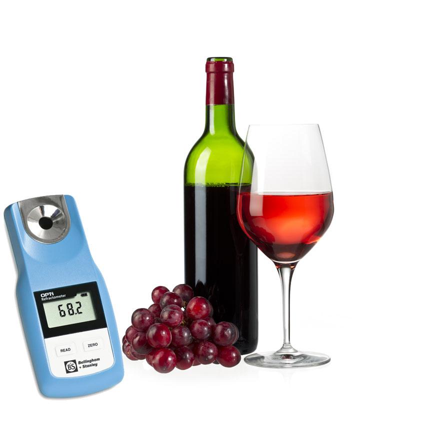 OPTi Digital Handheld Refractometer - Wine (%Mass/Baumé/Zeiss)