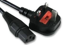 Mains Cable - IEC - UK Plug